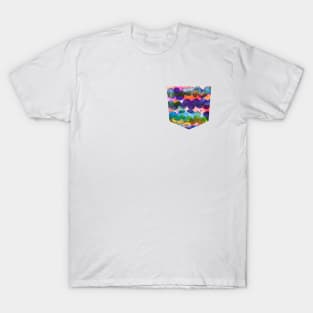 pocket- abstract waves T-Shirt